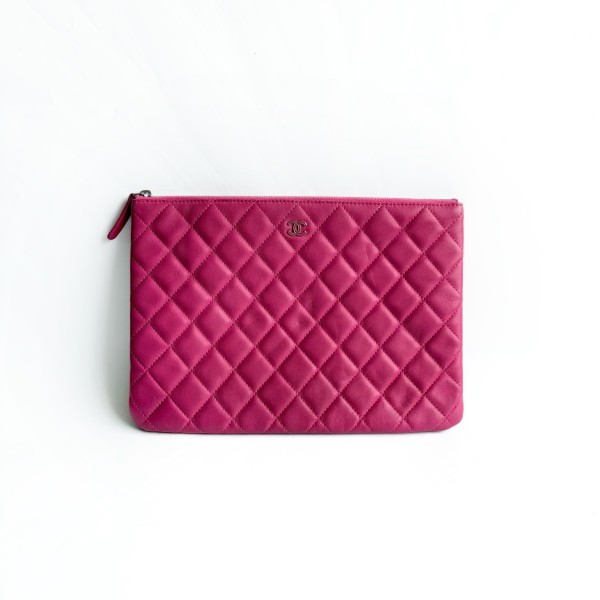 Chanel Classic Quilted Lambskin Clutch
